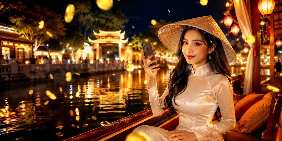 Người dùng Hà Nội theo dõi thể thao và cá cược có trách nhiệm với nón lá truyền thống